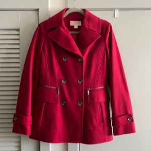 Michael Kors Women’s Red Peacoat